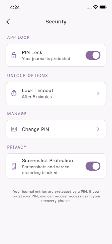 Security features